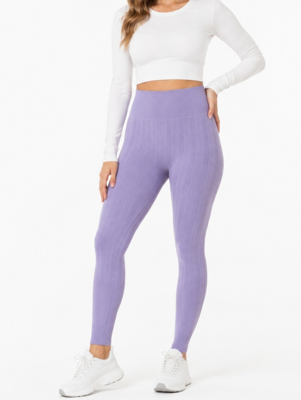 Free People Movement Knit Base Leggings Lavender